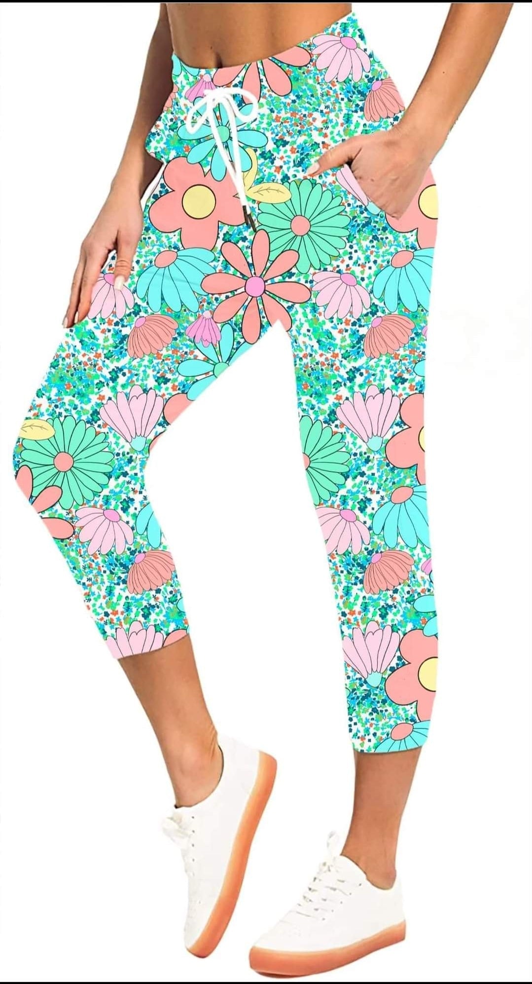 Retro Daisy Capris