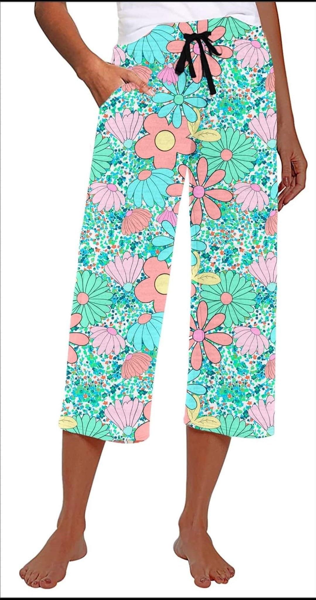 Retro Daisy Capris