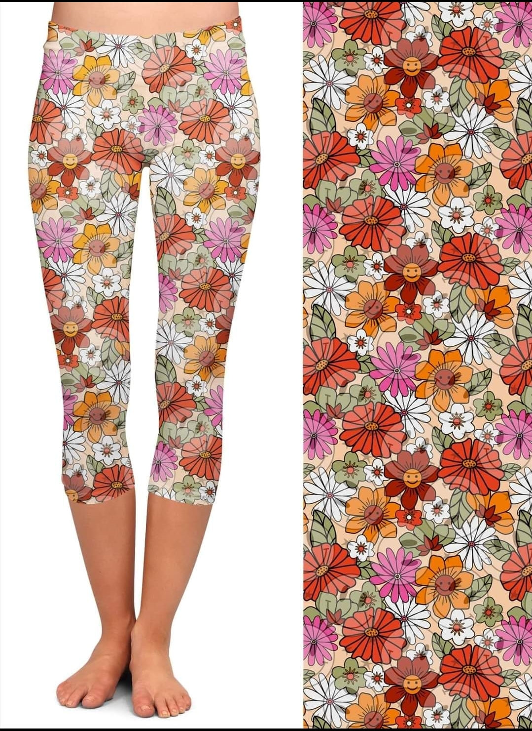 Earthly Daisy Leggings with pockets