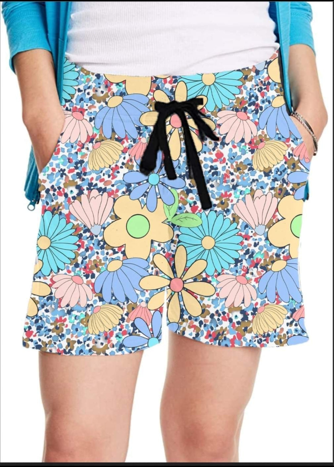 Cartoon Daisy capri lounge pants