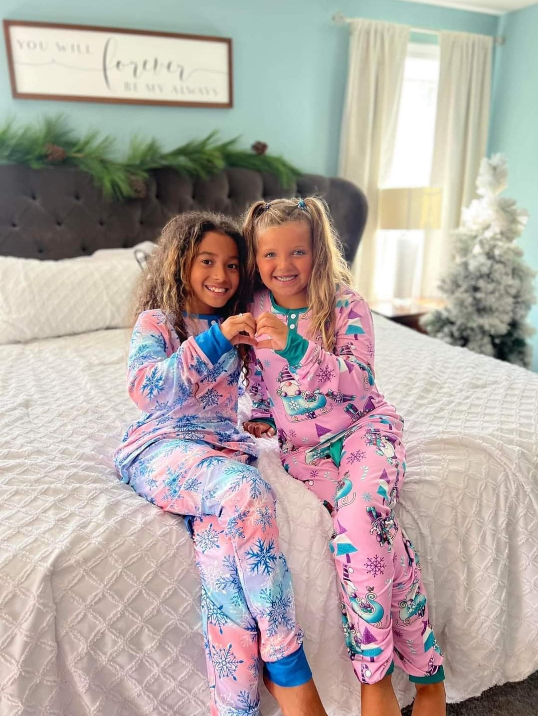 Mommy and me winter pajama party