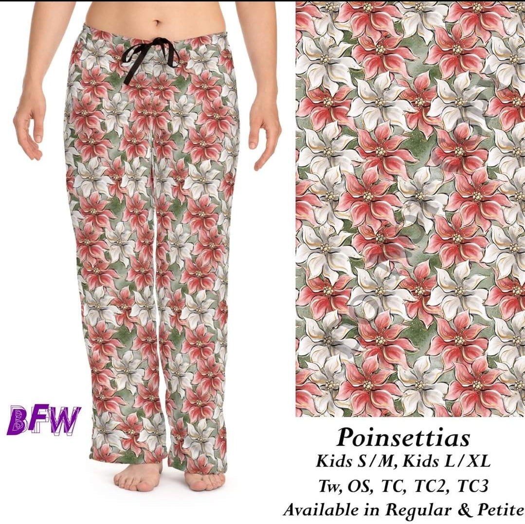 Poinsettias leggings