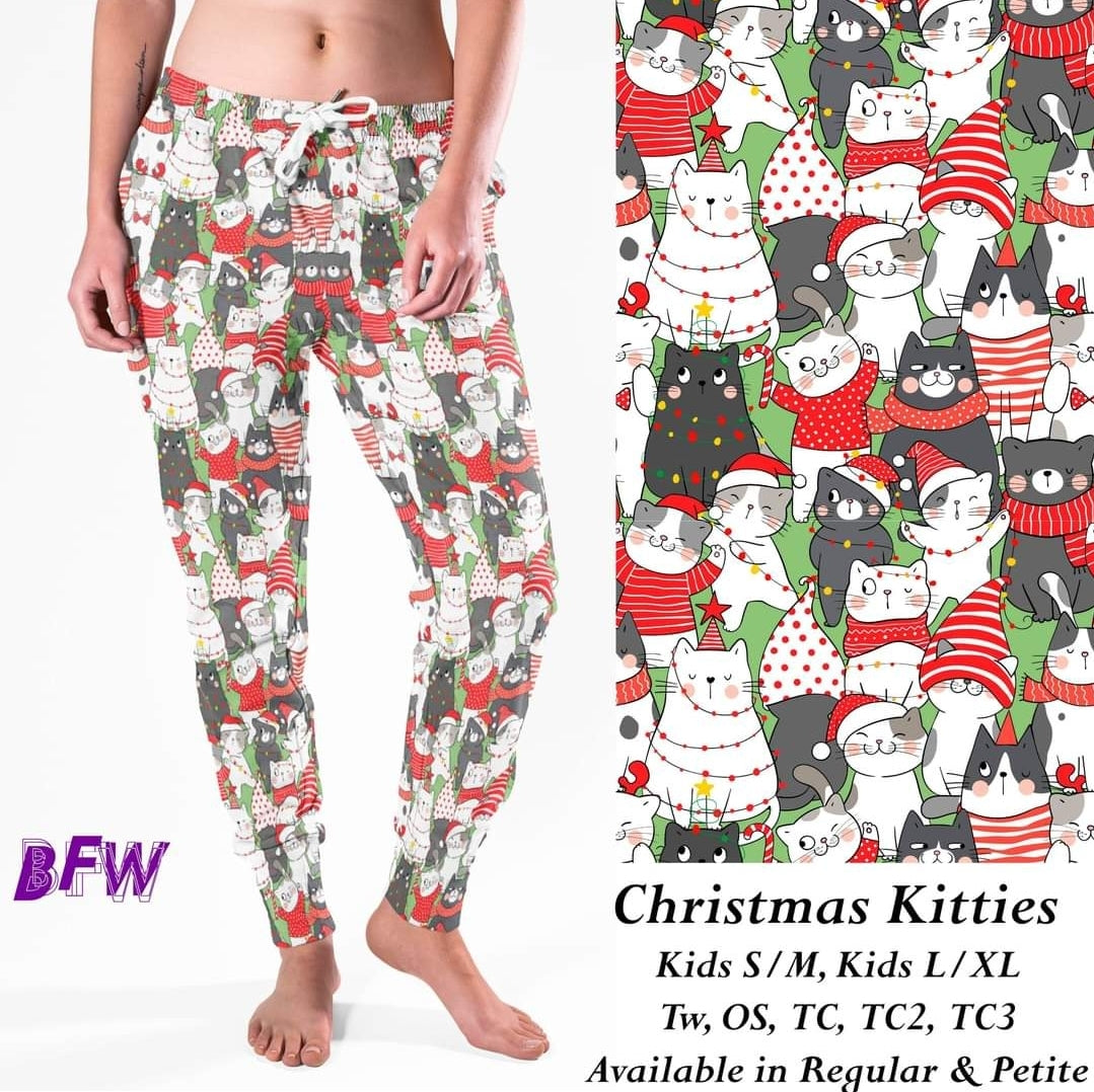 Christmas Kitties Capris and loungers