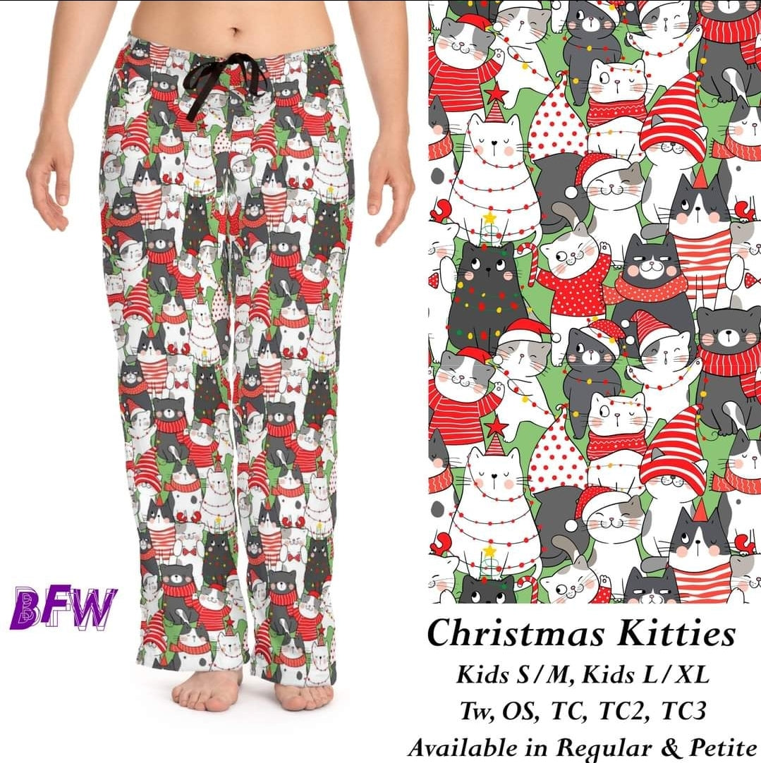 Christmas Kitties Capris and loungers