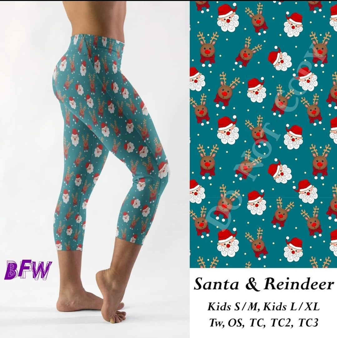 Santa & Reindeer Capris