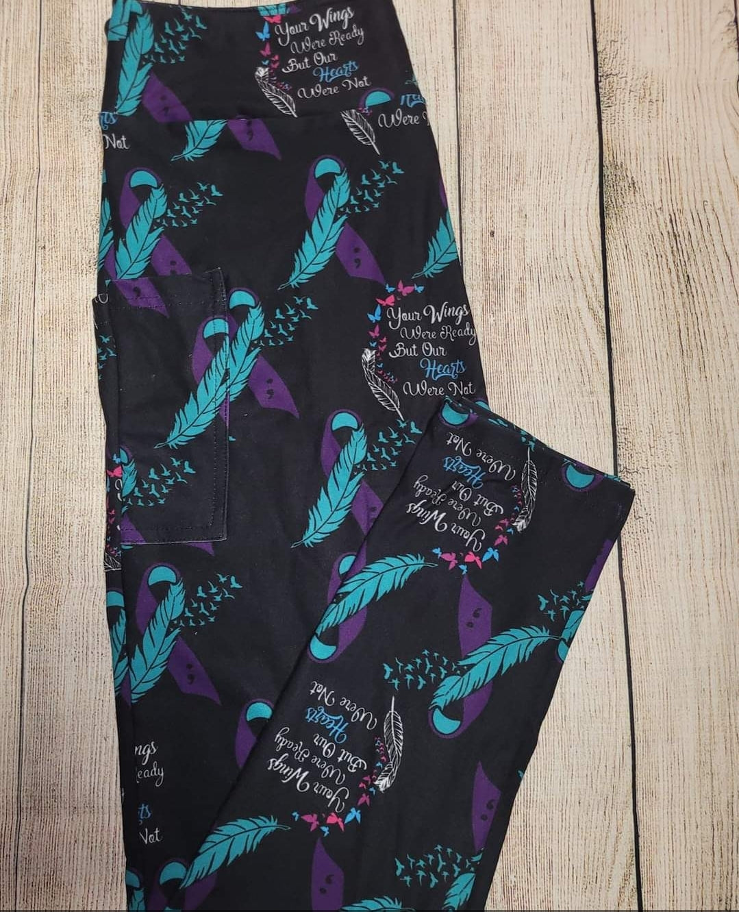 Missing You leggings and capris suicide awareness