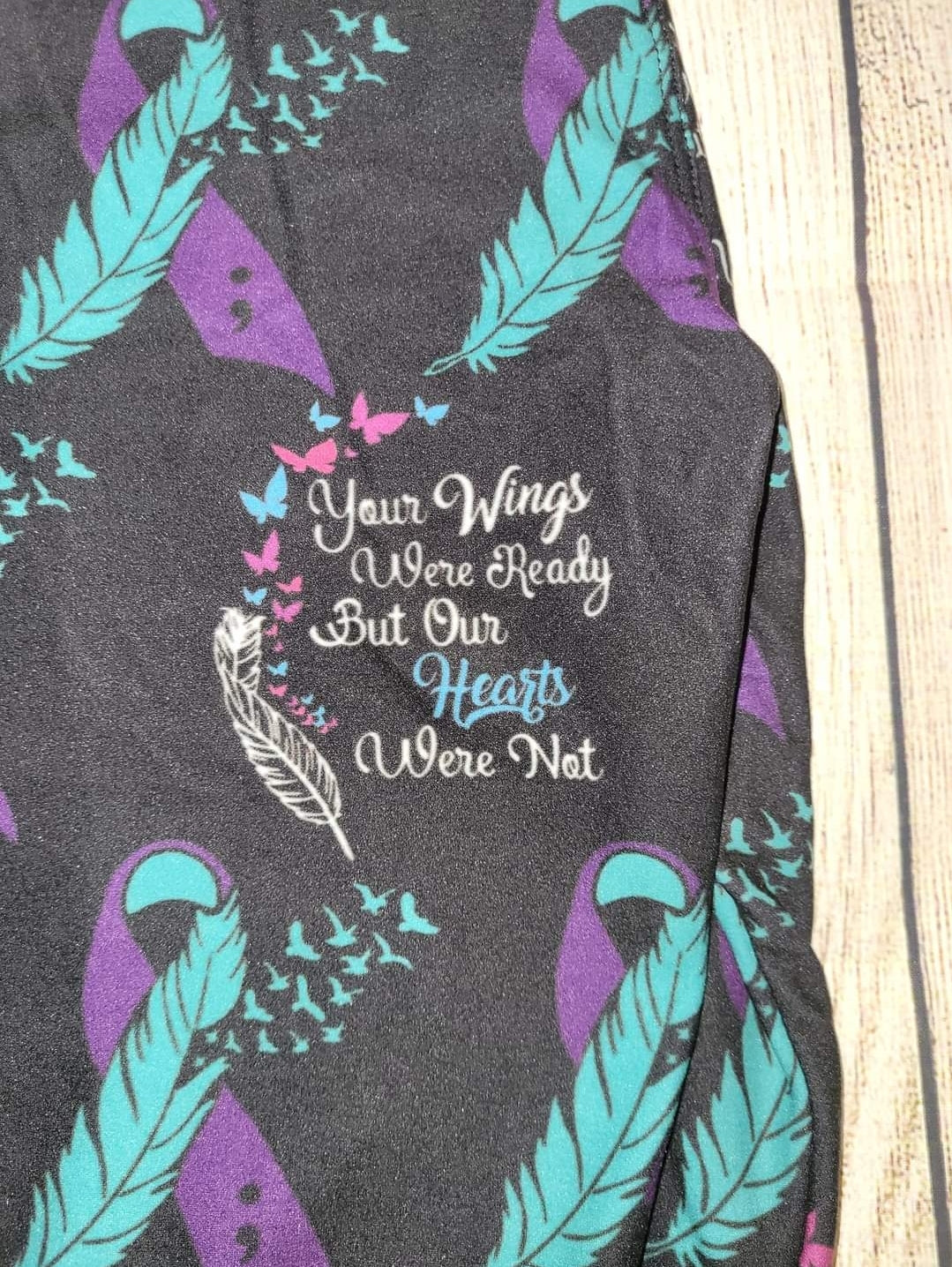 Missing You leggings and capris suicide awareness