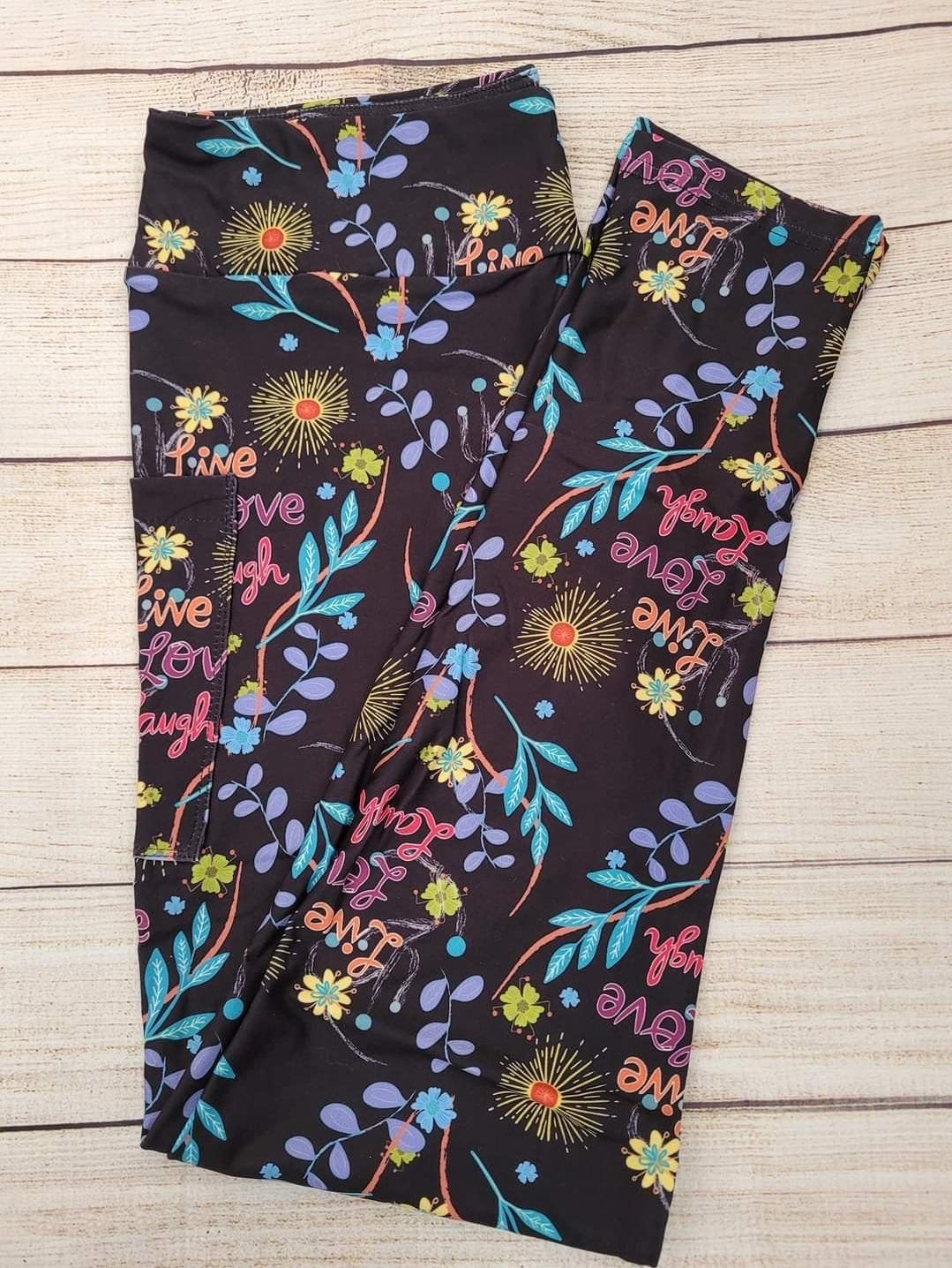 Live love laugh TC2 (22-28) leggings with pockets