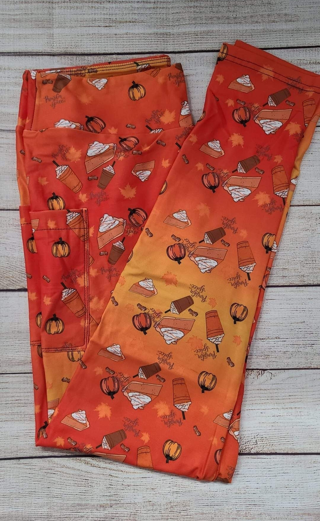 Pumpkin Spice Leggings with pockets