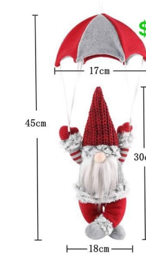 18" parachuting gnomes