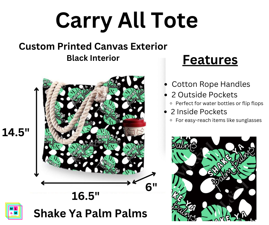 Shake Ya Palm Palms Carry All Tote
