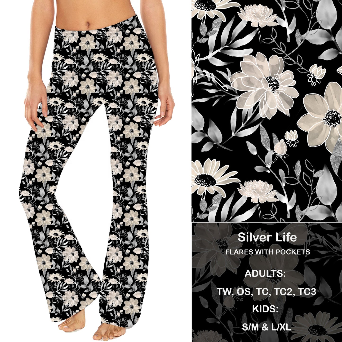 Silver Life - Yoga Flares with Pockets Preorder Closes 8/22 eta Sept.