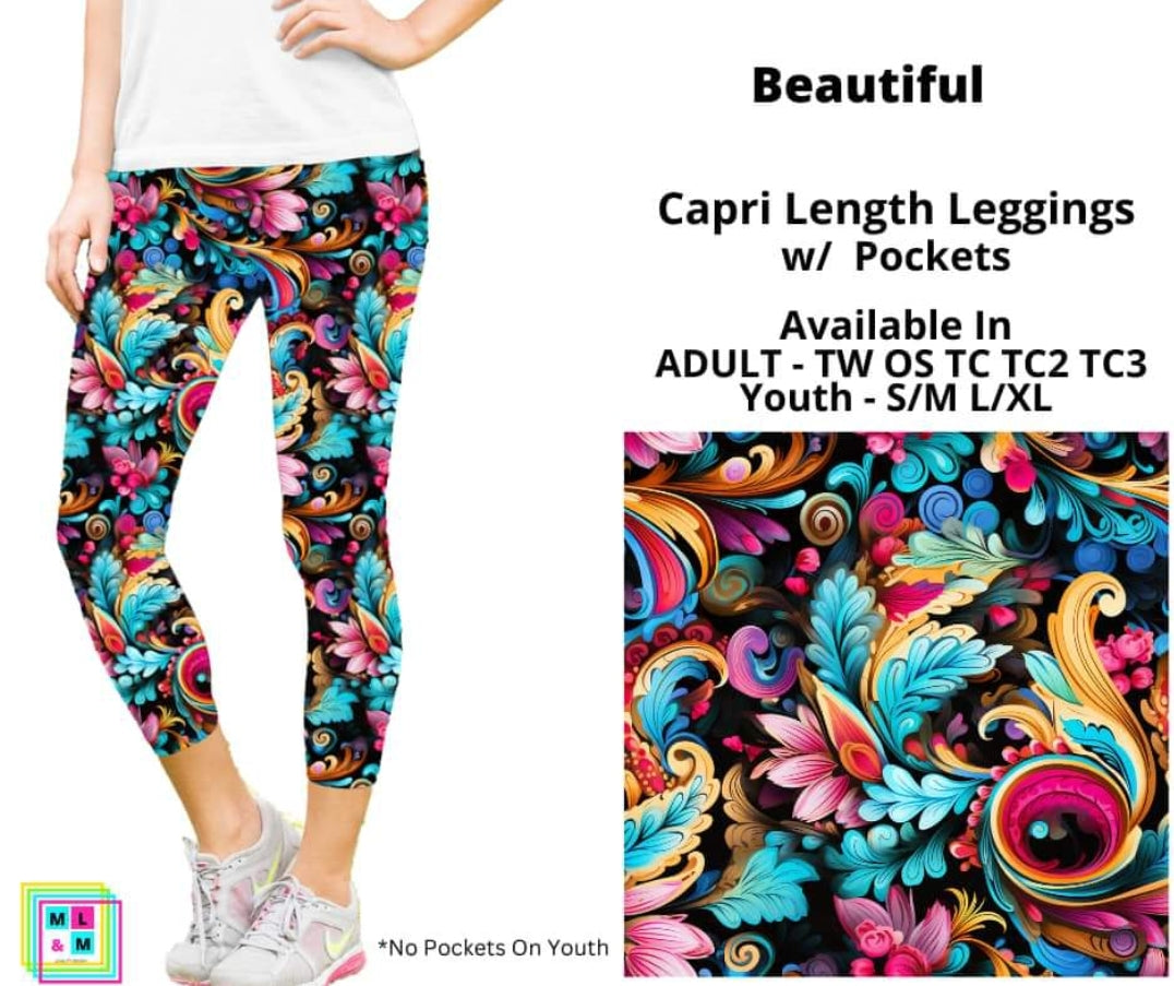 Beautiful Capri Length w/ Pockets