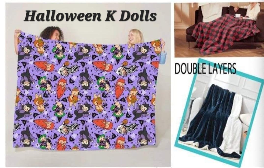 Halloween K Dolls Blanket