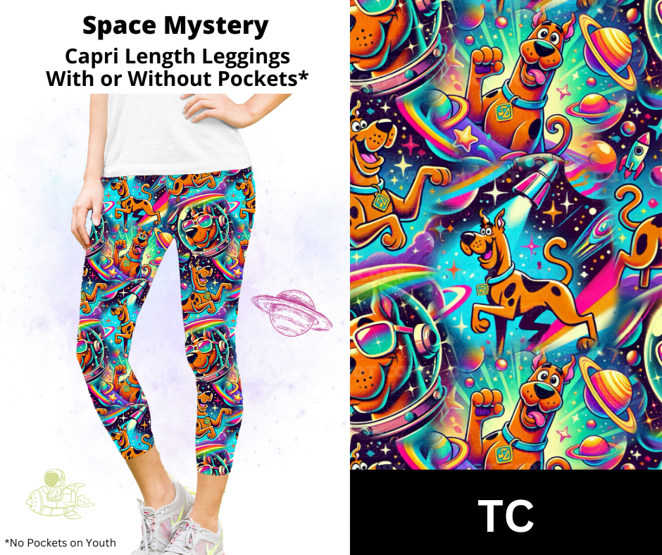 Space Mystery Capri Length Leggings