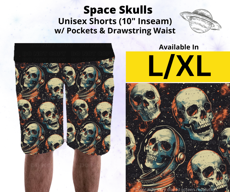 Space Skulls Unisex Shorts