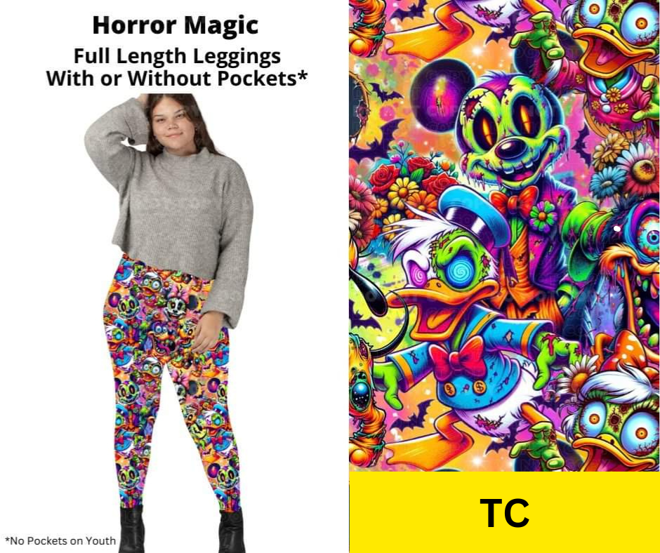 Horror Magic Full Length Leggings w/ Pockets