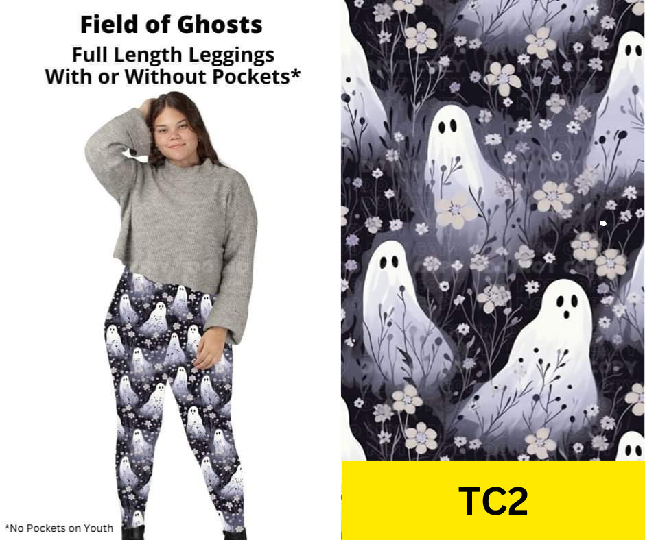 Field of Ghosts Full Length Leggings w/ Pockets