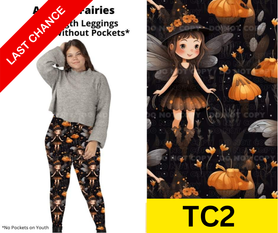 Autumn Fairies Full Length Leggings w/ Pockets