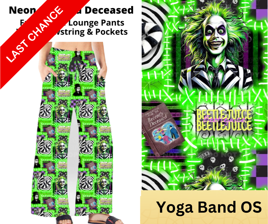 Neon Stitched Deceased Full Length Lounge Pants