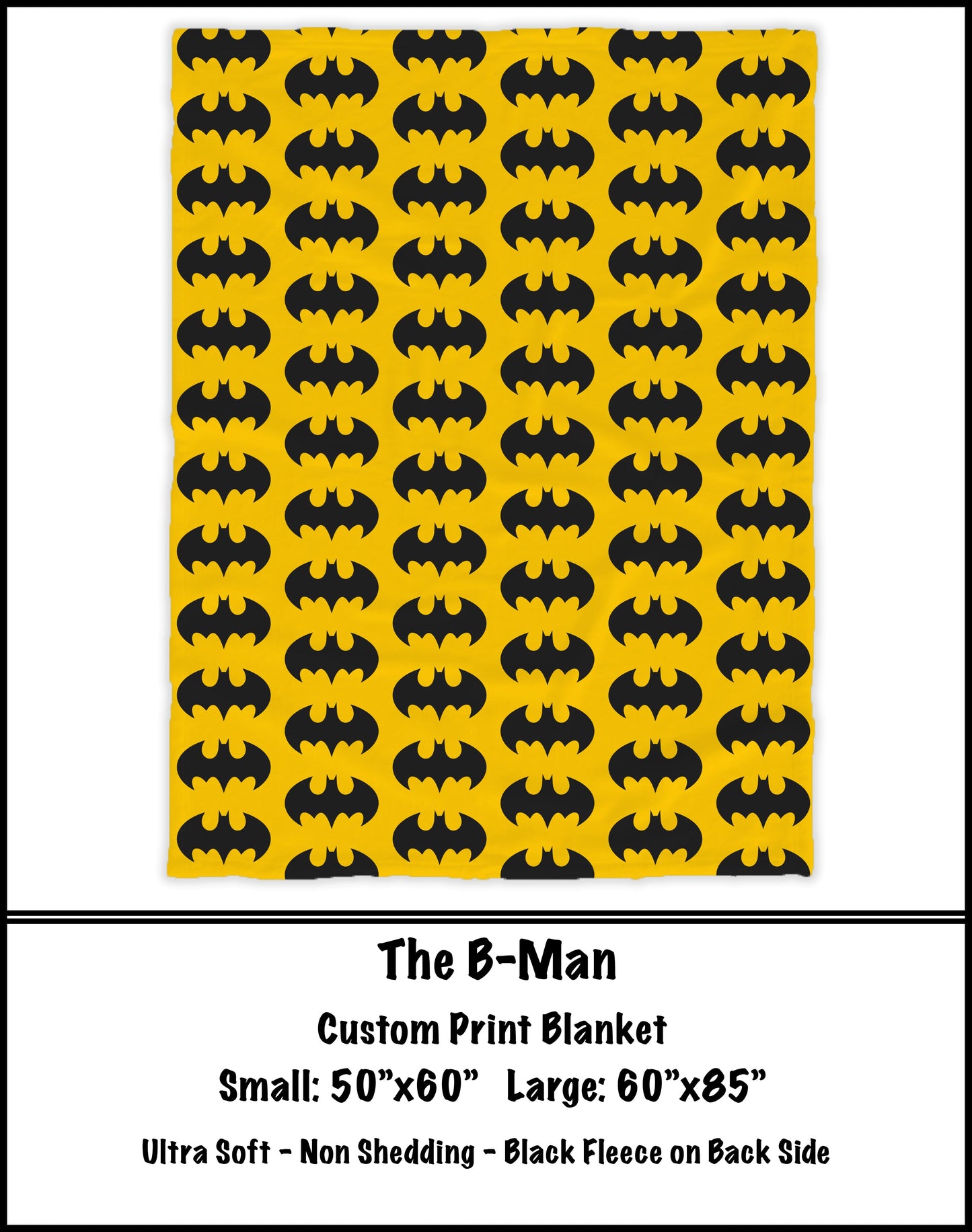 The B Man Fleece Blanket - preorder closes 8/7 eta 8-10 weeks