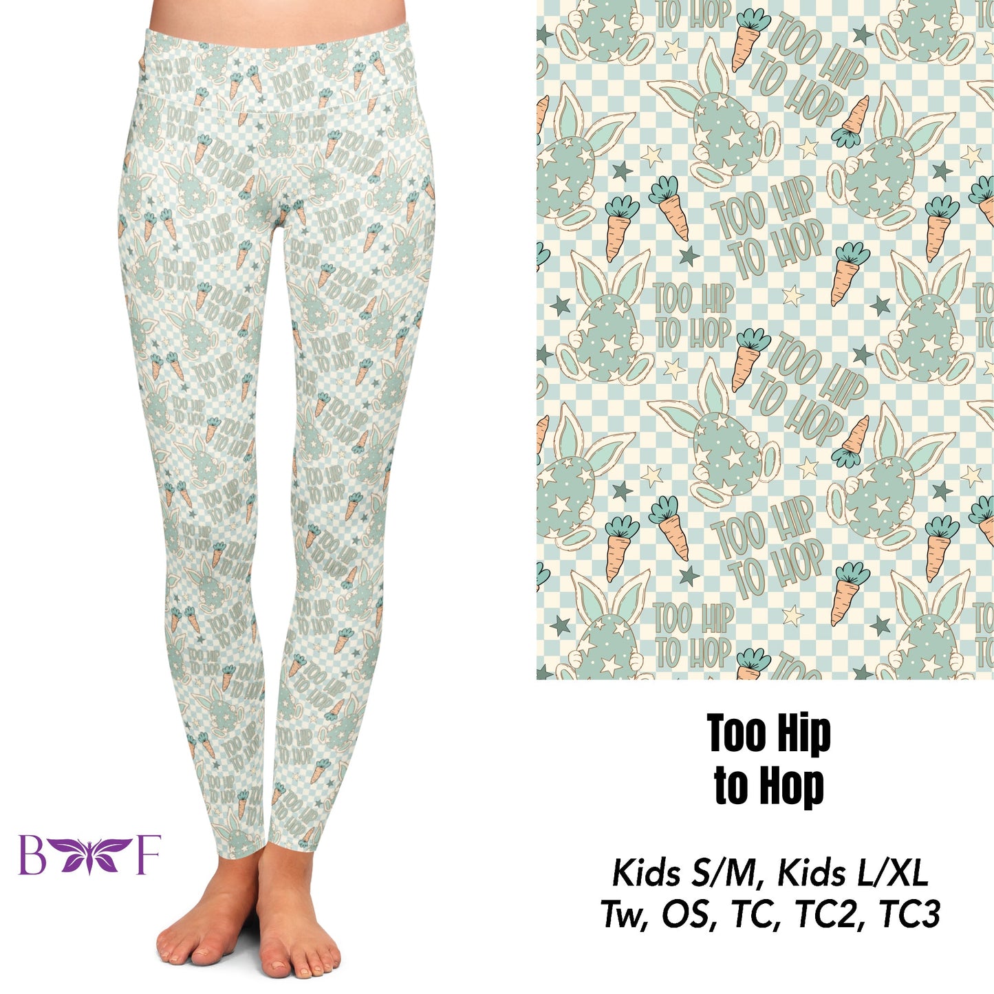 Too hip to hop kids leggings with pockets