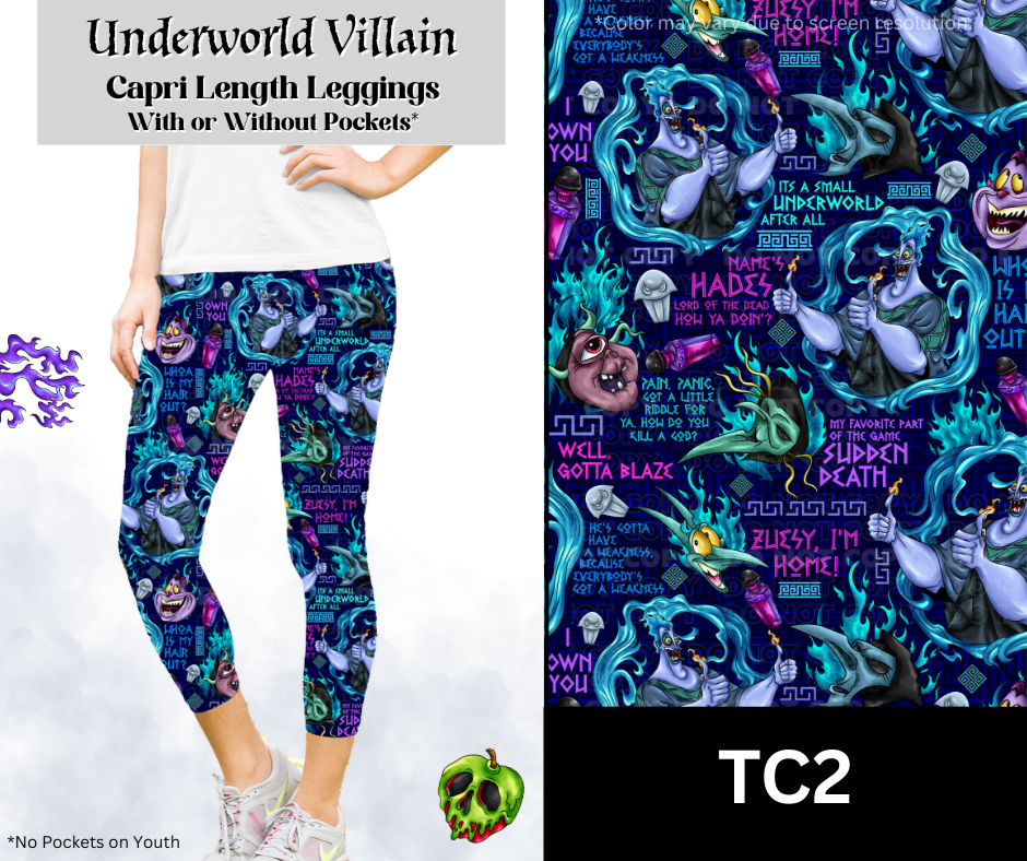 Underworld Villain Capri Length Leggings