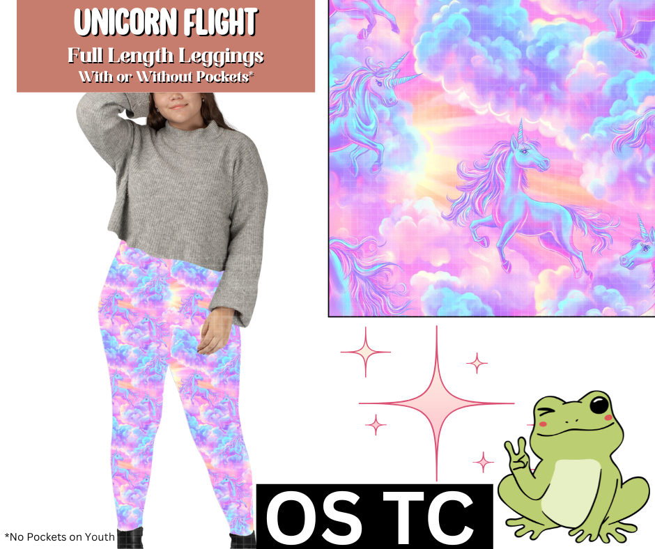 Unicorn Flight Full Length Leggings w/ Pockets