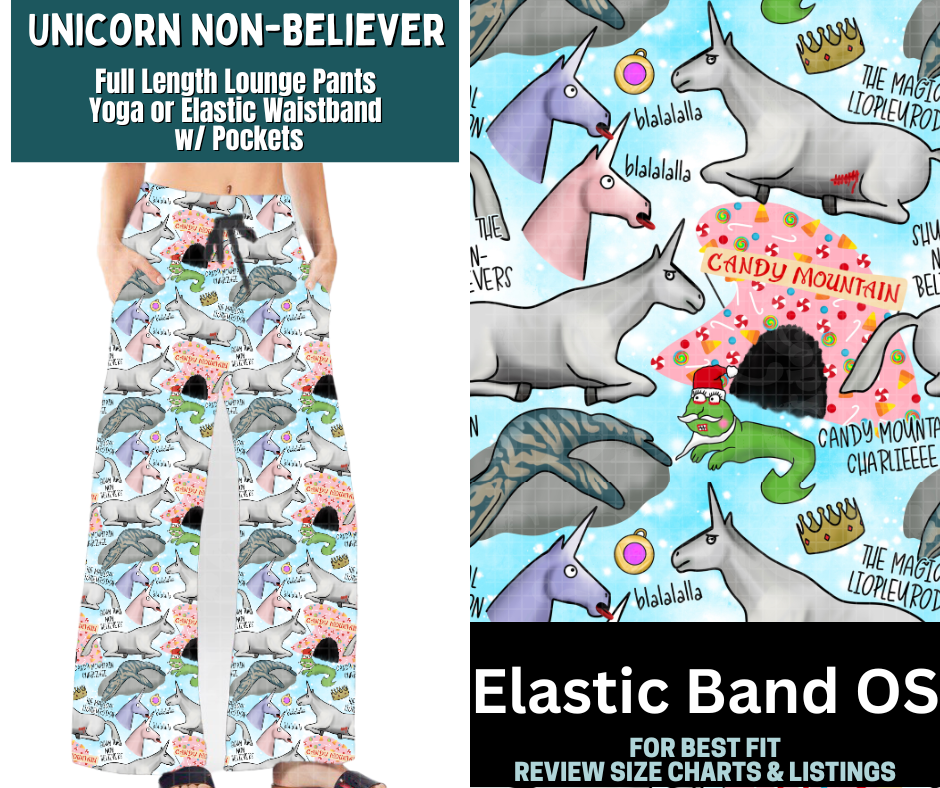 Unicorn Non-Believer Full Length Lounge Pants