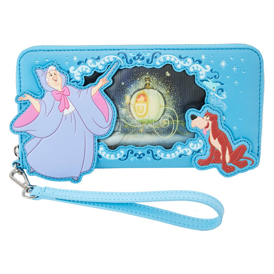 LF DISNEY CINDERELLA PRINCESS LENTICULAR SERIES ZIP AROUND WRISTLET