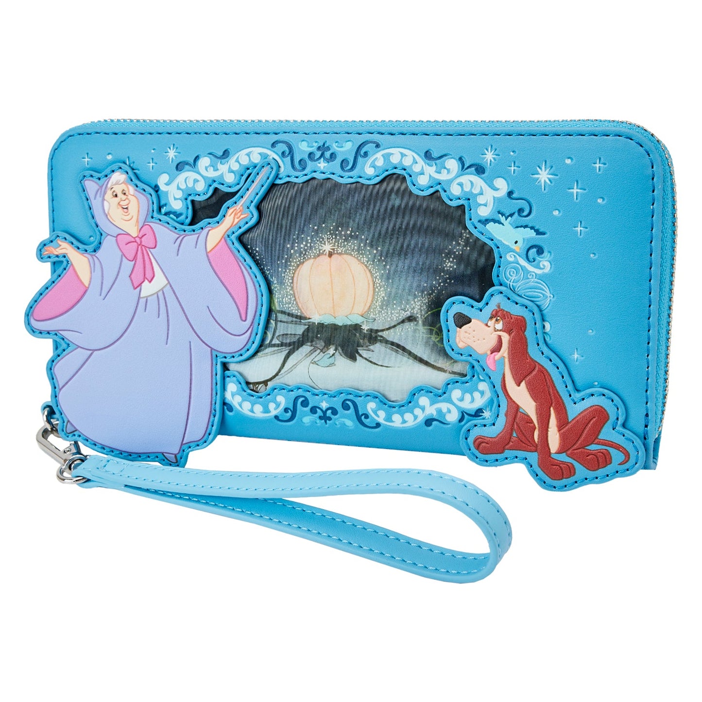 LF DISNEY CINDERELLA PRINCESS LENTICULAR SERIES ZIP AROUND WRISTLET