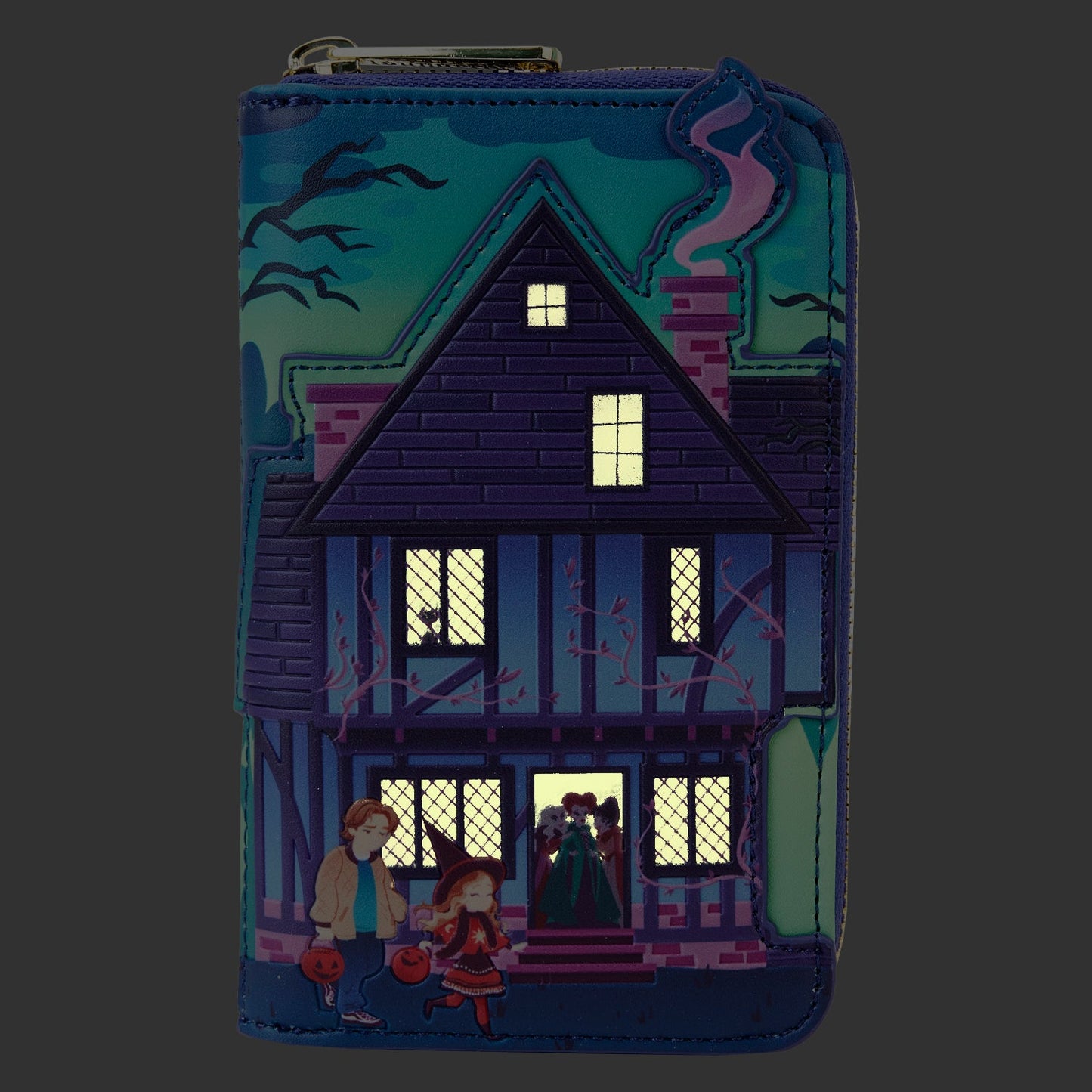 LF DISNEY HOCUS POCUS SANDERSON SISTERS HOUSE ZIP AROUND WALLET