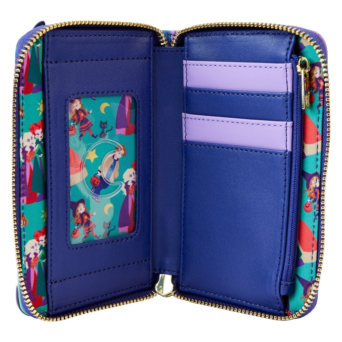 LF DISNEY HOCUS POCUS SANDERSON SISTERS HOUSE ZIP AROUND WALLET