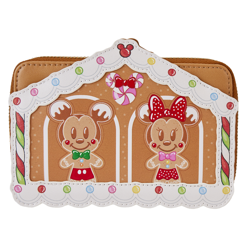 Mickey & Friends Gingerbread House Zip Around Wallet