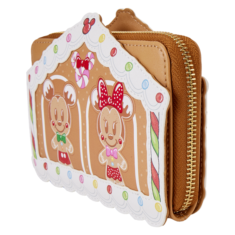 Mickey & Friends Gingerbread House Zip Around Wallet