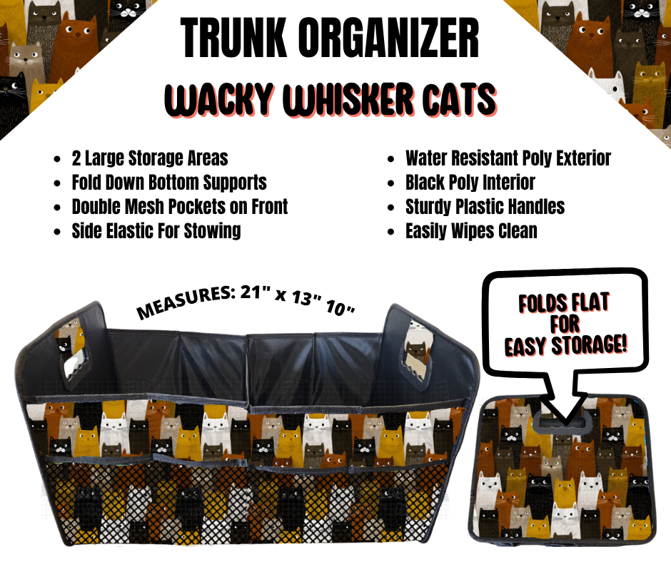 Wacky Whisker Cats Trunk Organizer