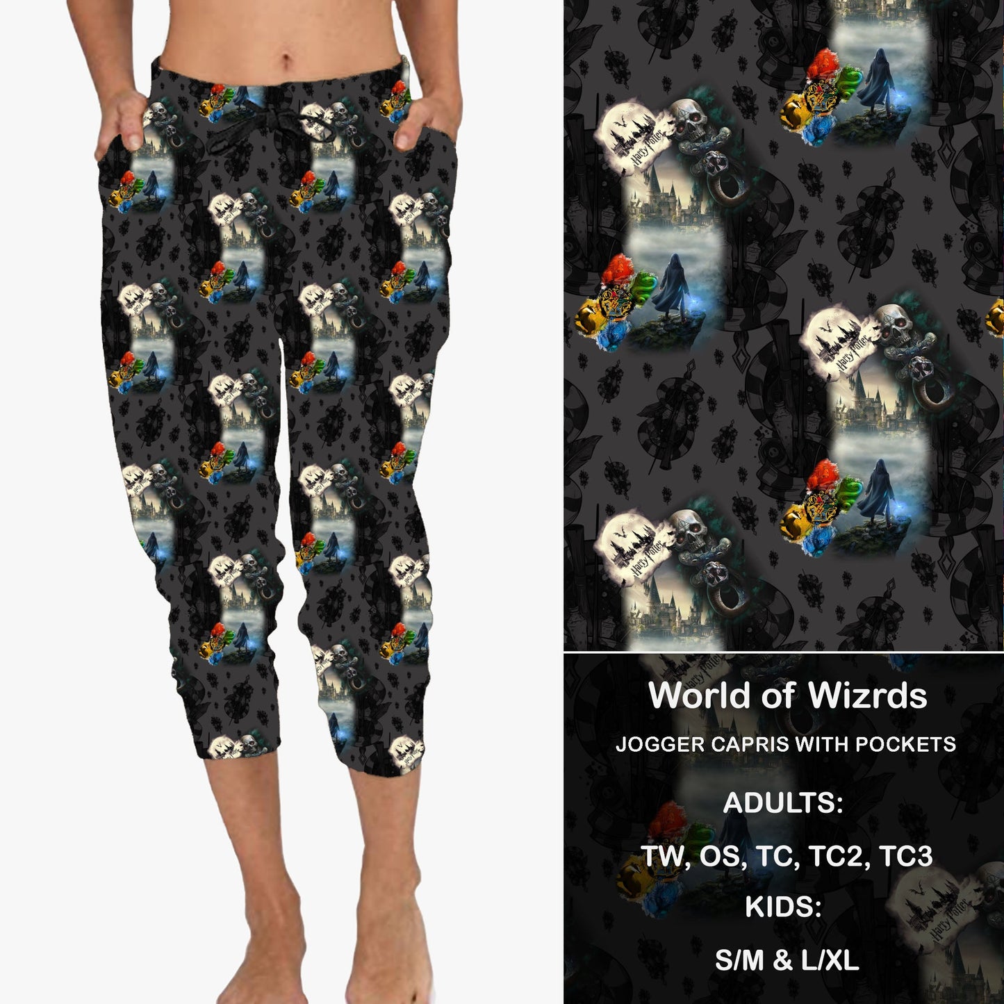 World of Wizards - Full & Capri Joggers Preorder Closes 6/19 eta Late July