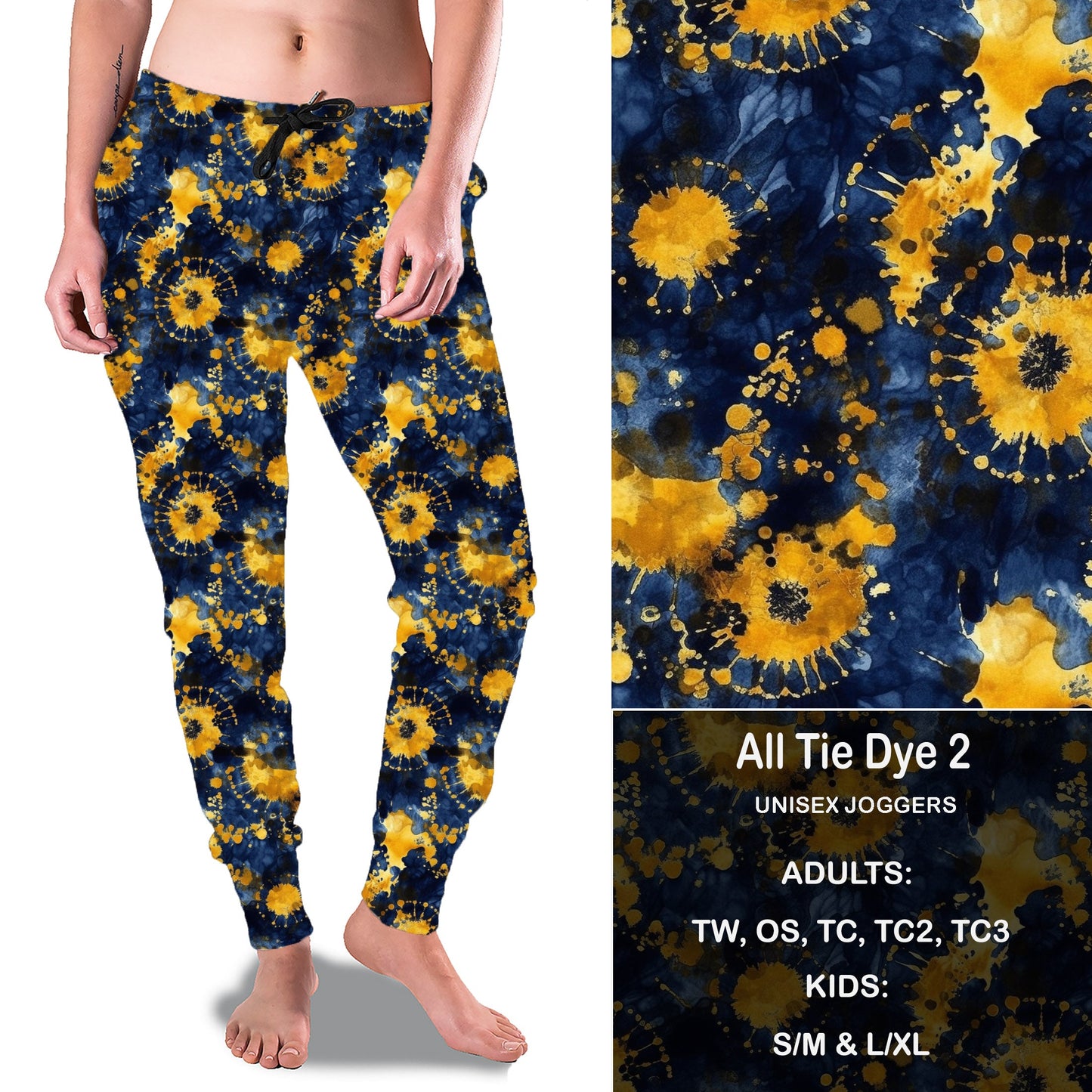 All Tie Dye 2 - Full Joggers with KIDS Preorder Closes 2/7 eta March