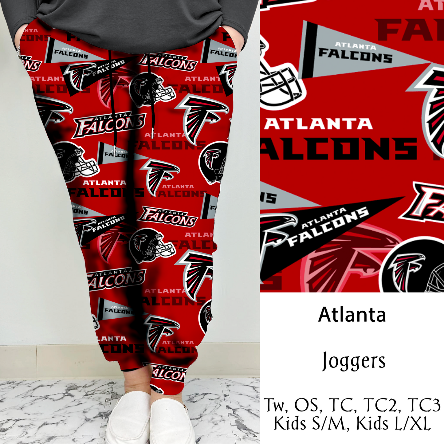 Atlanta Football Leggings/Capri/Joggers | Run ends 8/16 | ETA Late September