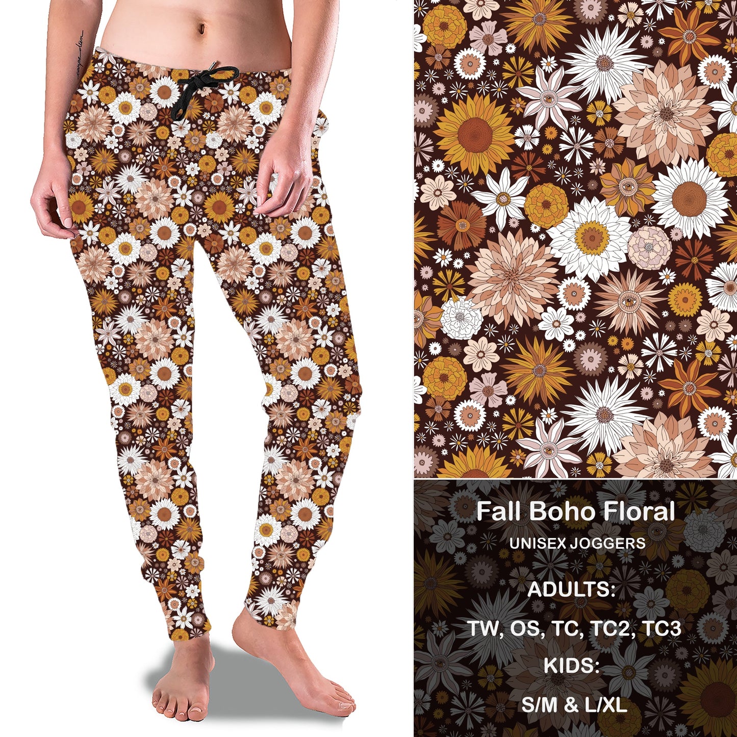 Fall BoHo Floral Full Joggers Preorder Closes 7/31 eta September