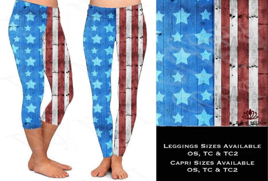 Stars and Stripes Leggings with pockets