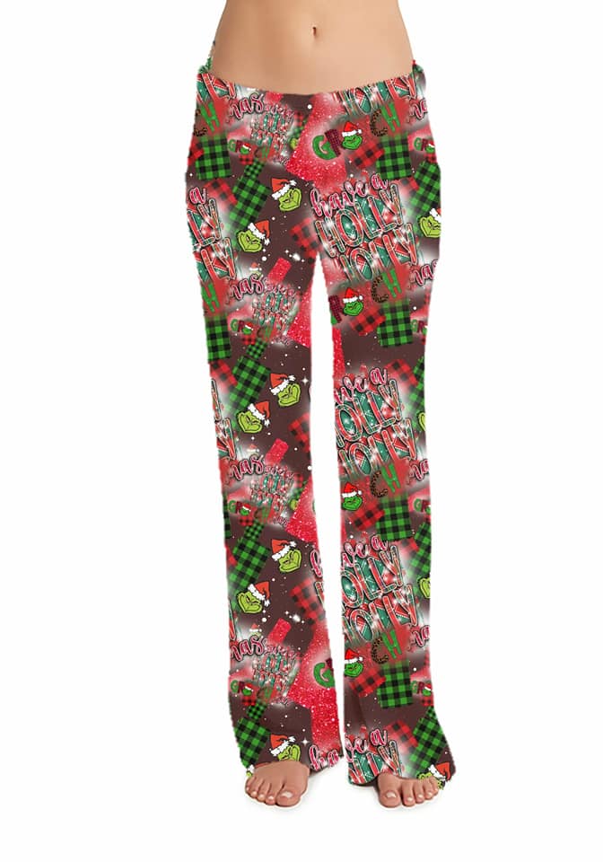 Grinch Plaid Lounge Pants