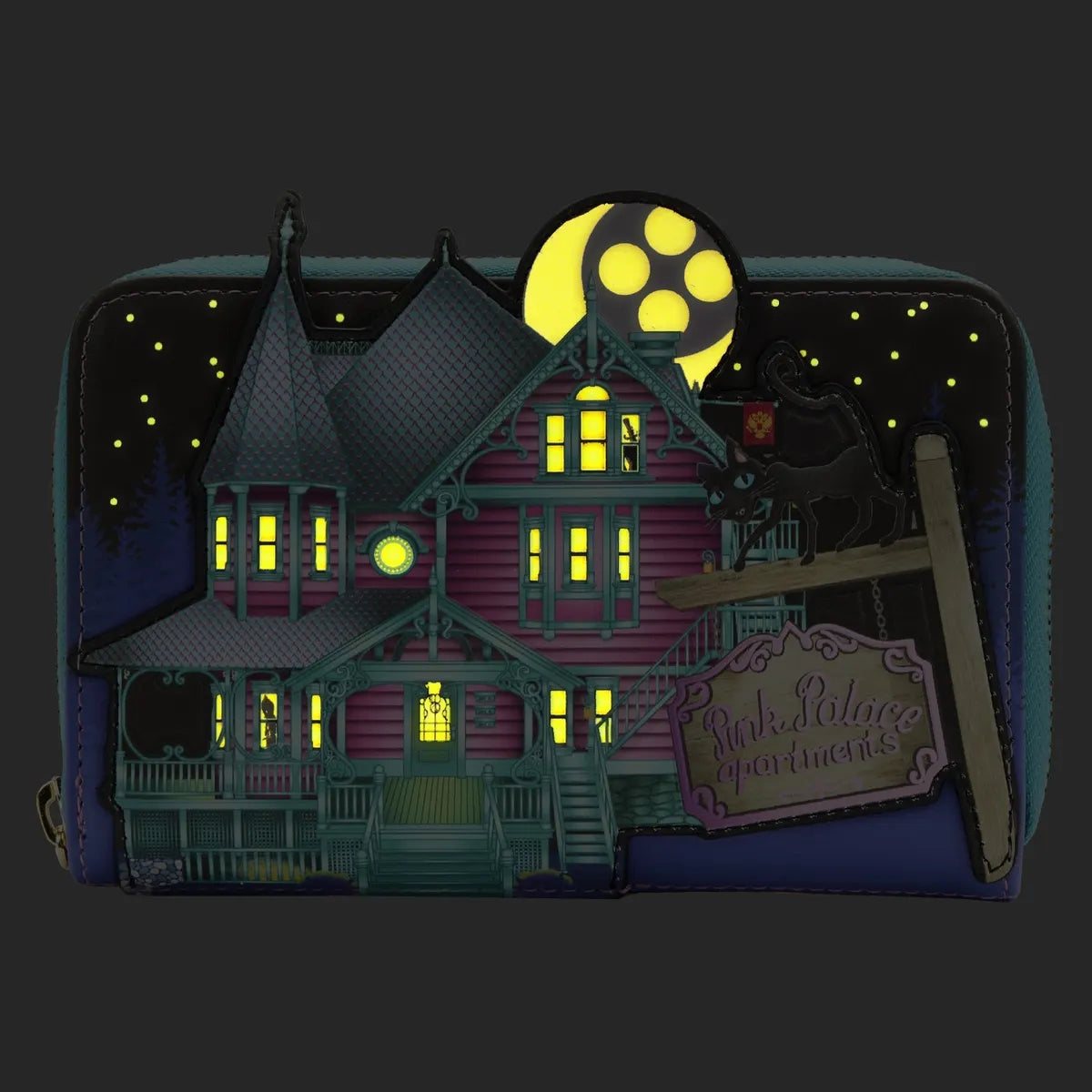 LOUNGEFLY LAIKA CORALINE HOUSE ZIP WALLET
