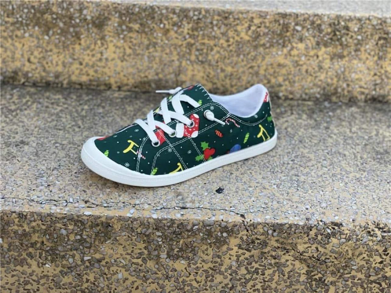 Canvas Christmas shoes