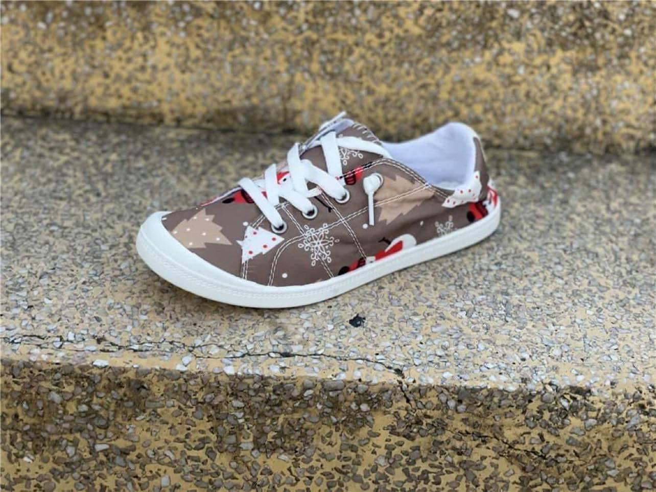 Canvas Christmas shoes