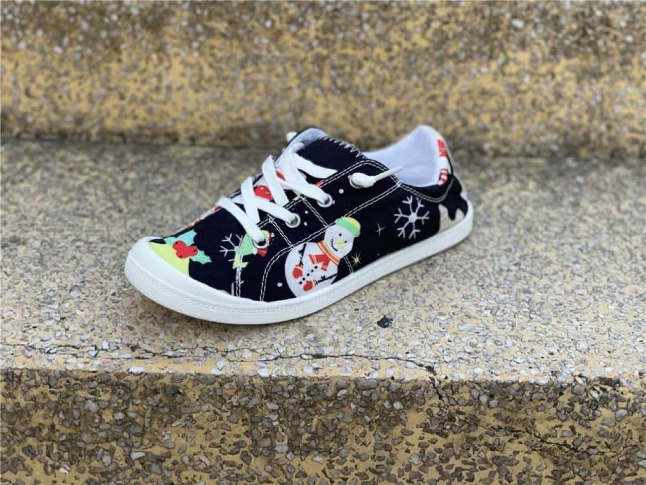 Canvas Christmas shoes