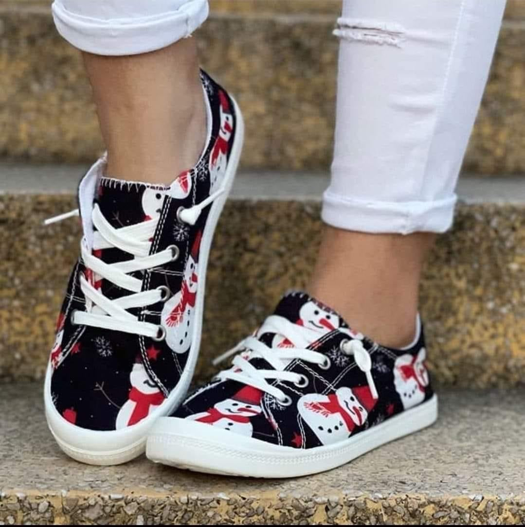 Canvas Christmas shoes