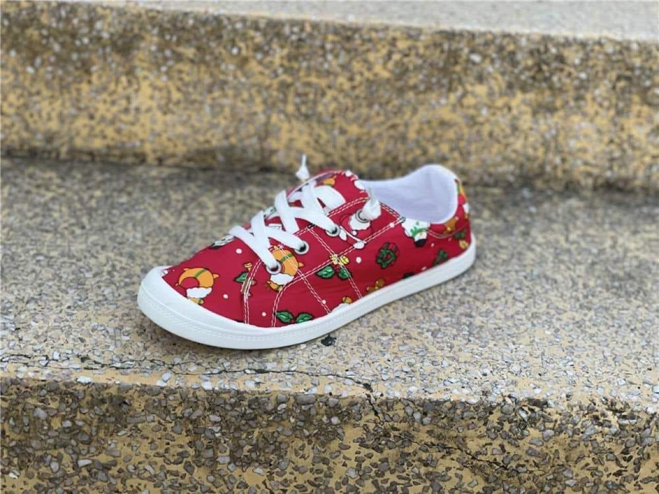 Canvas Christmas shoes