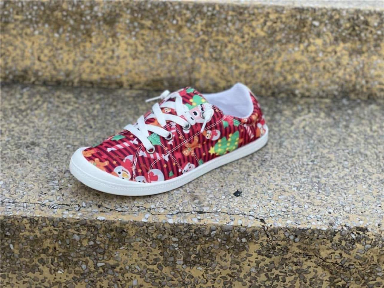 Canvas Christmas shoes