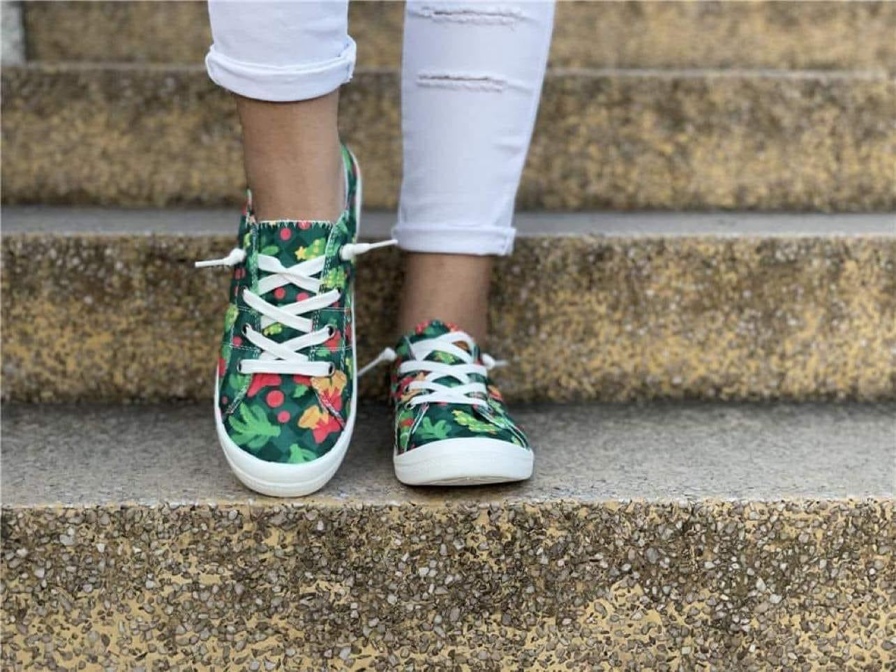 Canvas Christmas shoes